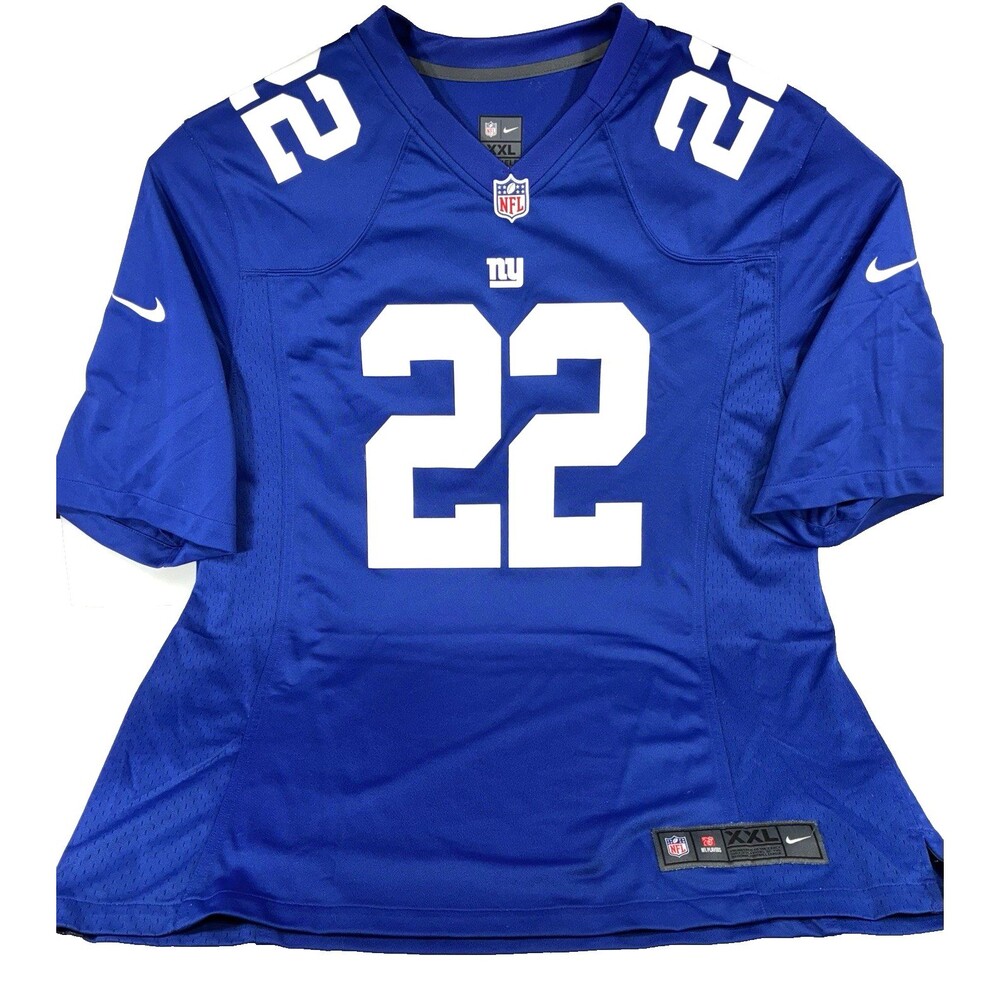 New York Giants David Wilson #22 Nike On Field Blue and White Men’s XXL Jersey